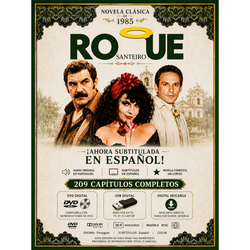 Roque Santerio DVD USB Digital Subtítulos Español
