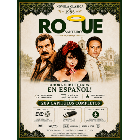 Roque Santeiro (1985) Spanish USB or Digital Download